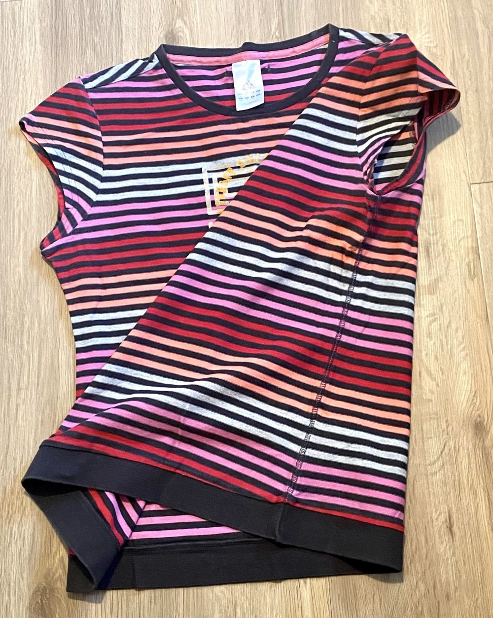 Damen Shirt Print gestreift Gr.40 in Bunt von adidas 