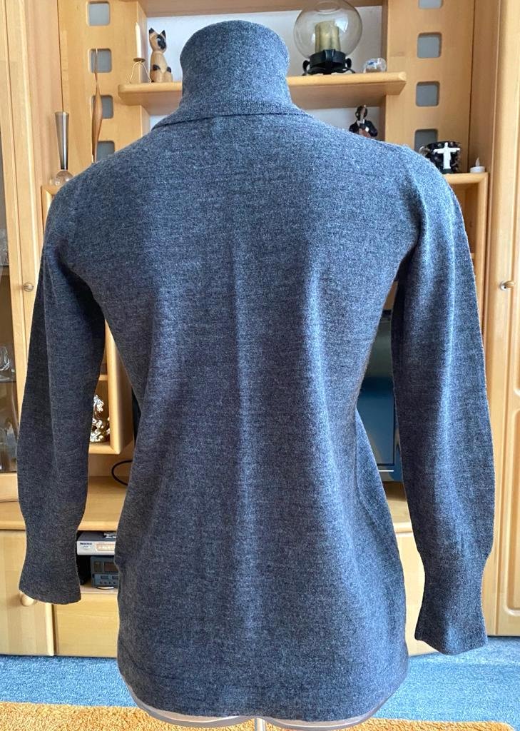 Neu Damen Pullover Woll feine Tunika Gr.S in Grau von Kapalua P.89,95€