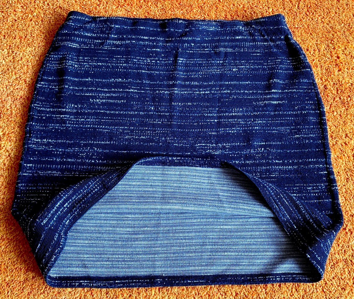 Damen Rock mini Strick Gr.42 in Blau von Promod 