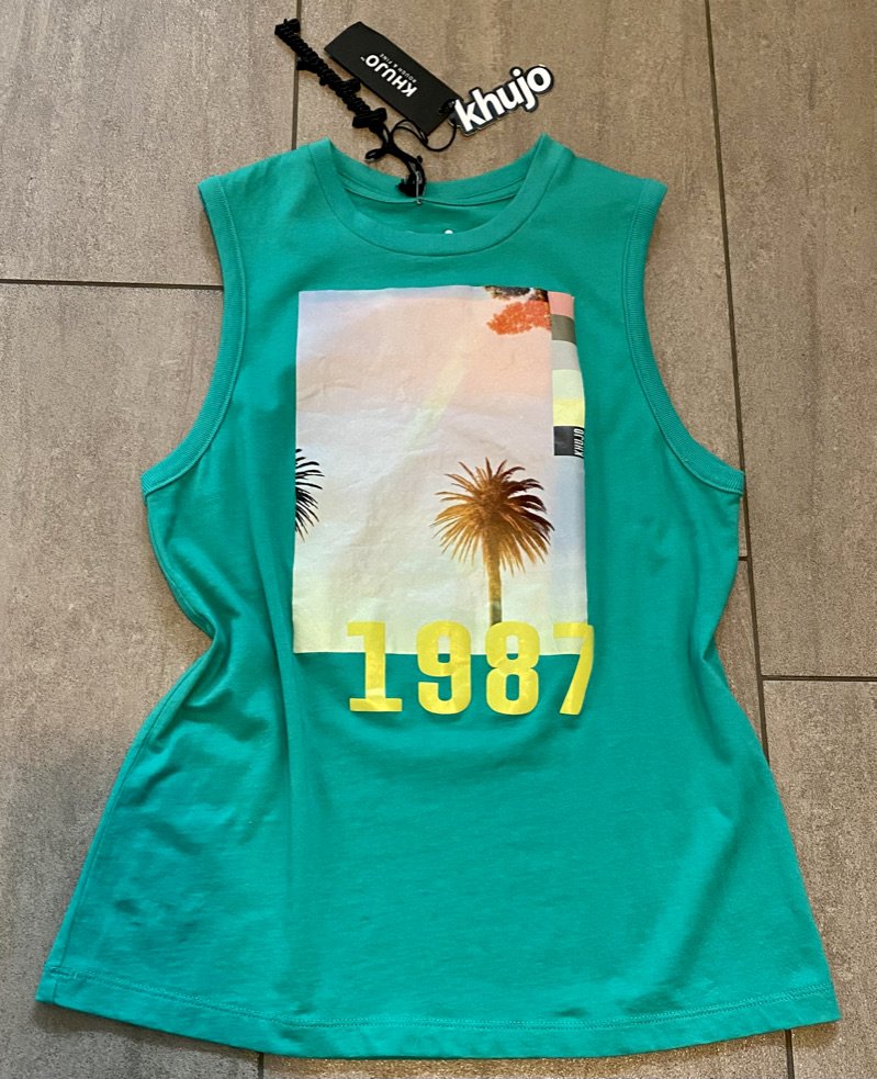 NEU Damen Top Shirt Sommer Print Jersey Gr.S in Grün von Khujo