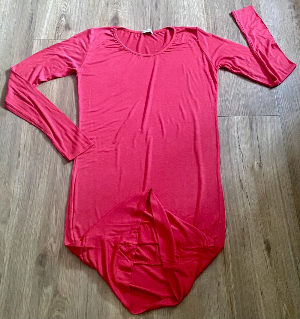 NEU Damen Tunika Jersey Shirt Gr.S in Rot von Made in Italy 