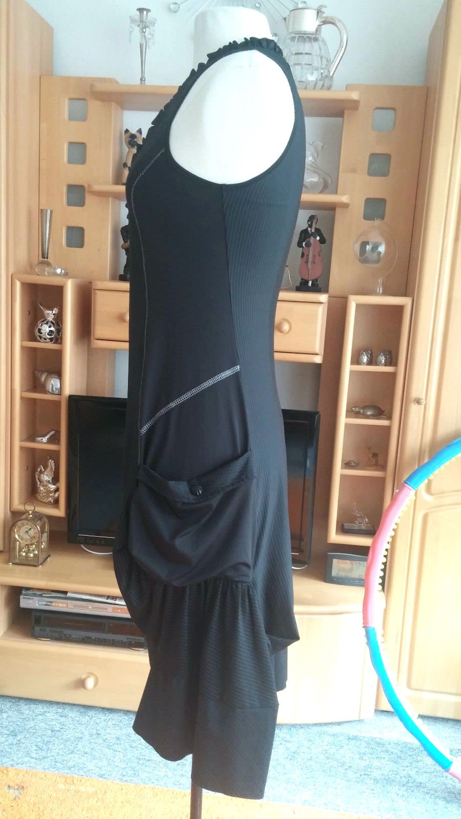 NEU Damen Kleid Lagenlook Gr.XS in Schwarz von SOGGO Collection 