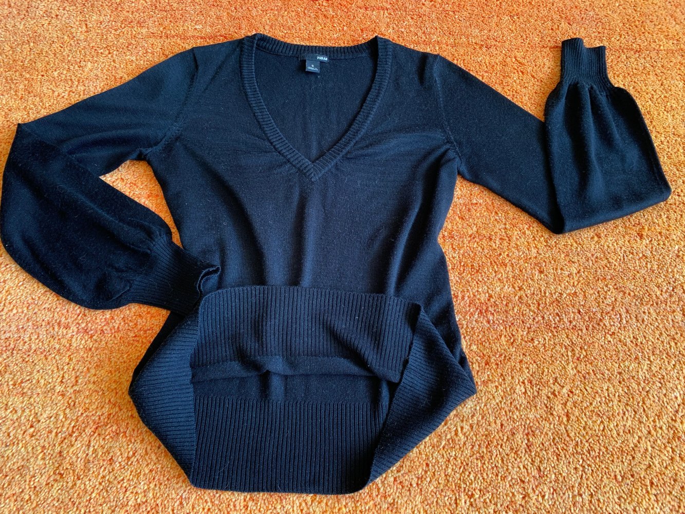 Damen Pullover strick Gr.S in Schwarz von H&M