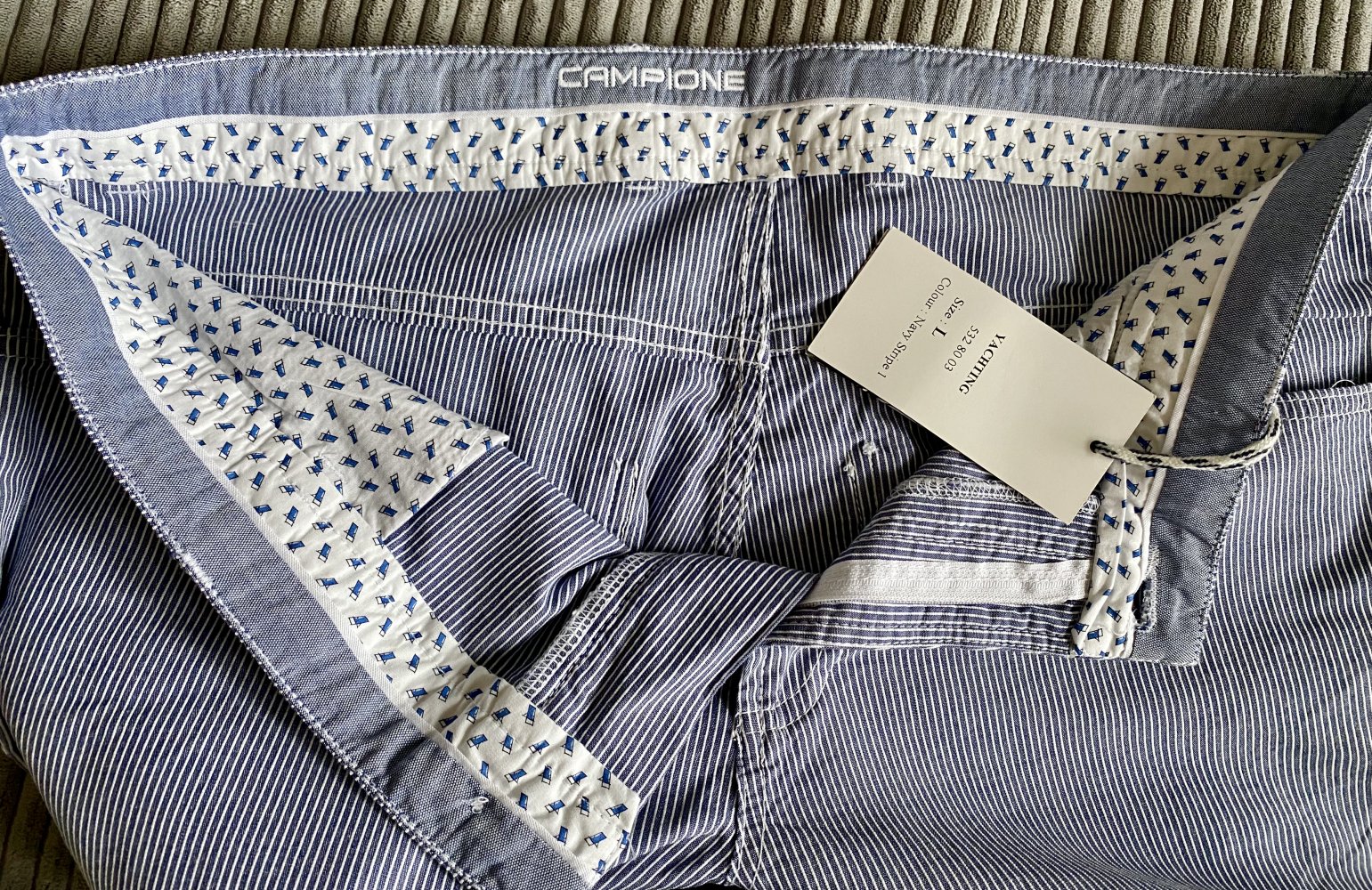 NEU Herren Hose Sommer Gr.L in Blau von Claudio Campione P.99,99€ 