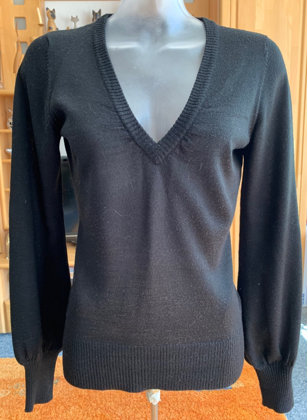 Damen Pullover strick Gr.S in Schwarz von H&M