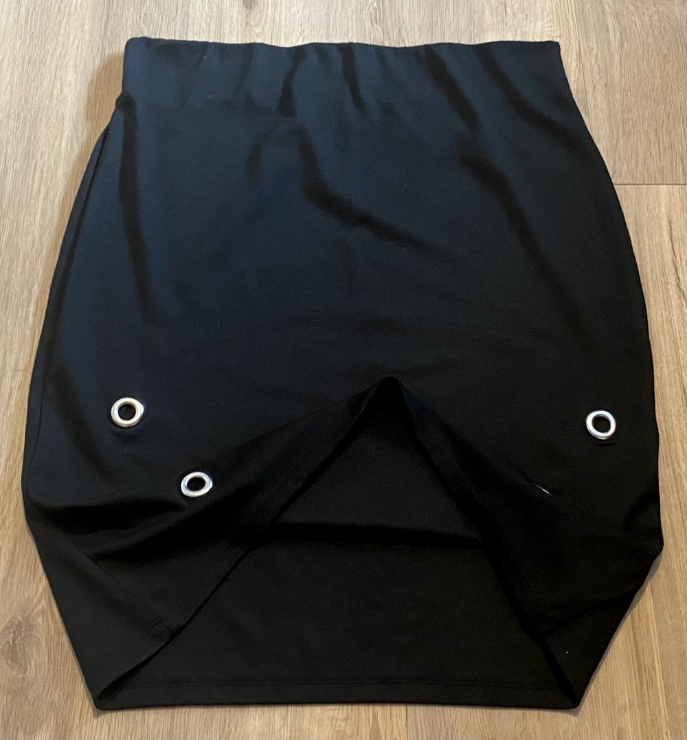 Damen Rock Jersey in Bleichstift Gr.M in Schwarz von Laura Torelli NW 