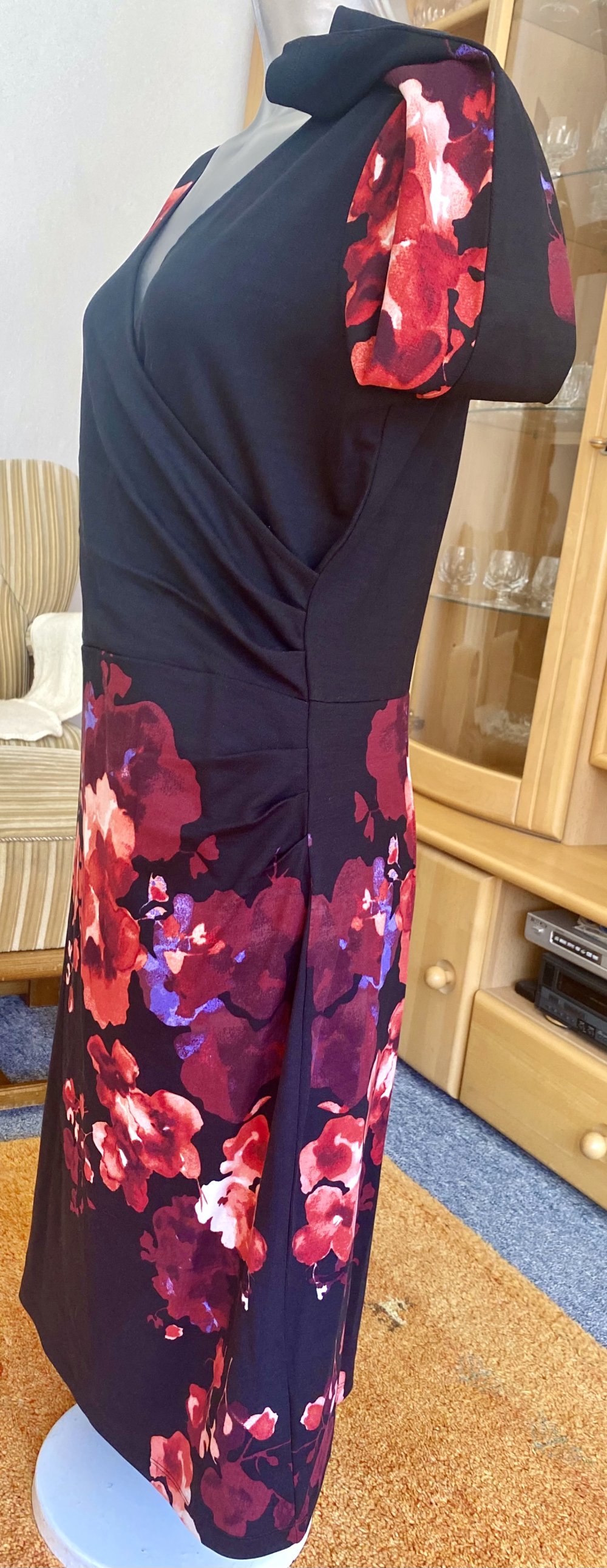 NEU Damen Kleid Jersey Stretch Gr.38 in Schwarz/bunt von Gerry Weber 