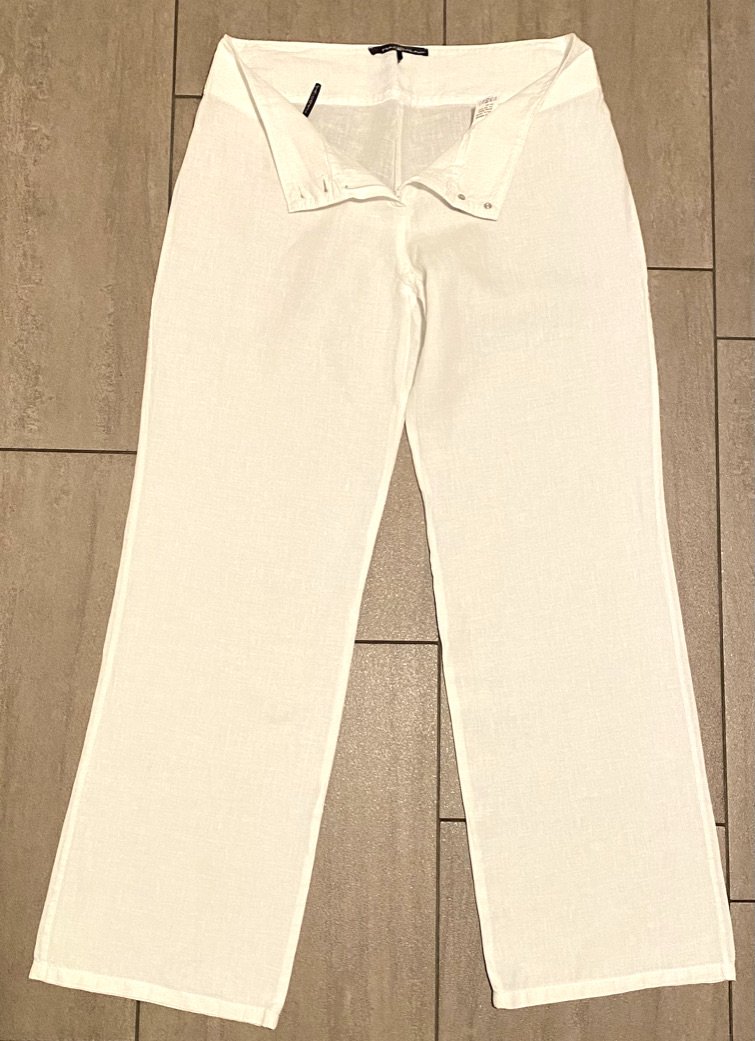 Damen Hose Leinen Sommer Jeans Gr.42 in Weiß von mado et les autres NW