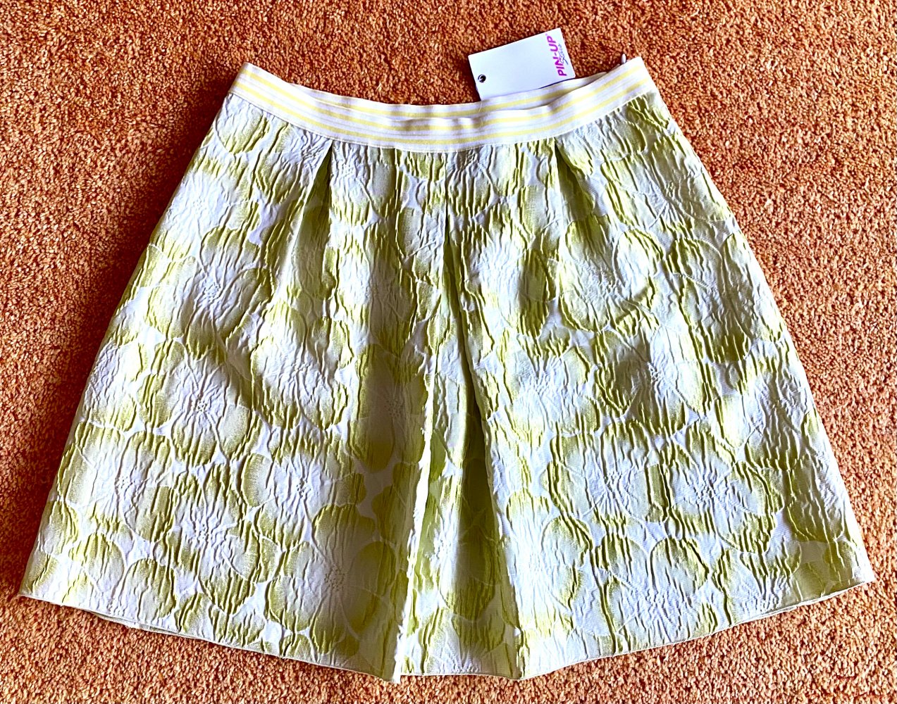 NEU Damen Rock gesmokt geblümt Gr.38 in Gelb/Creme von Pin-UP P.178€ 