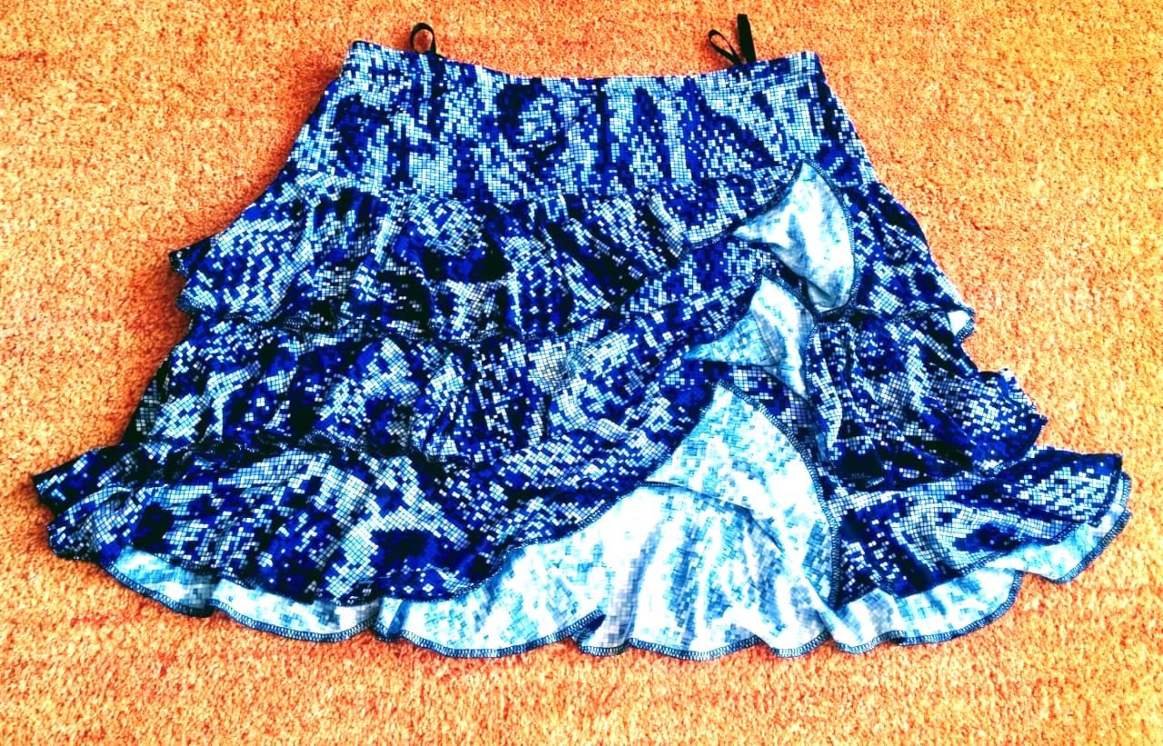 Damen Rock schwingend Volant Gr.M in Bunt von Boule NW