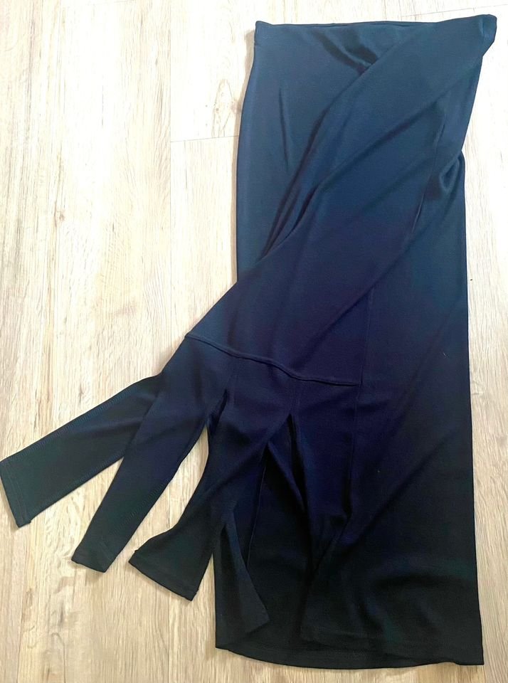 Damen Rock maxi Jersey Gr.38 in Schwarz von Fluide NW