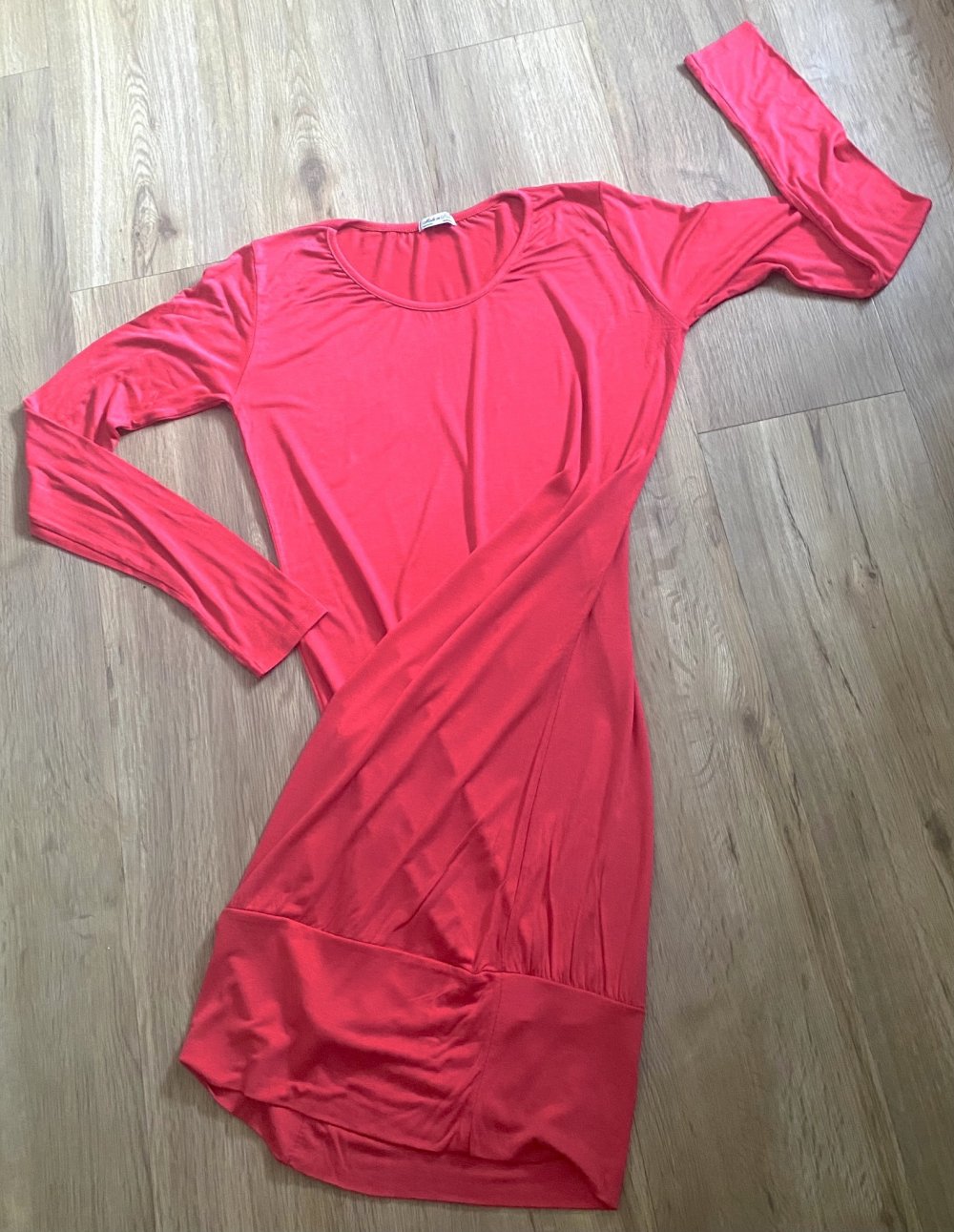 NEU Damen Tunika Jersey Shirt Gr.S in Rot von Made in Italy 