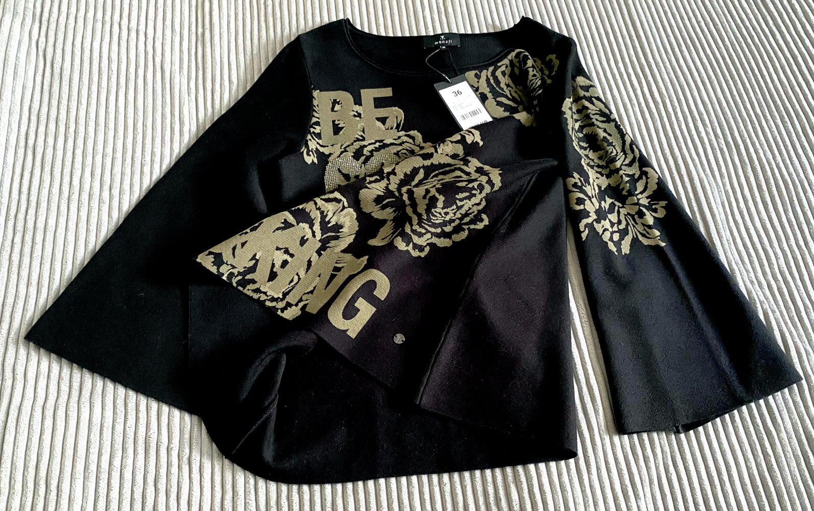 NEU Damen Pullover Strick Glitzer Gr.36 in Schwarz von Monari P.99,99€ 
