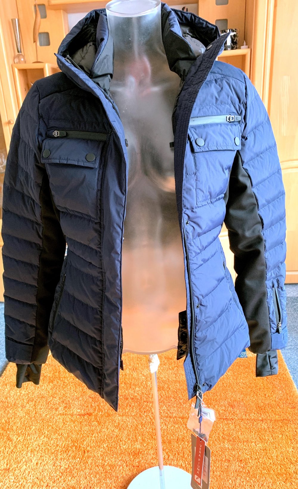 NEU Damen Winter Jacke Gr.S dunkel Blau von Fila P.249,99€