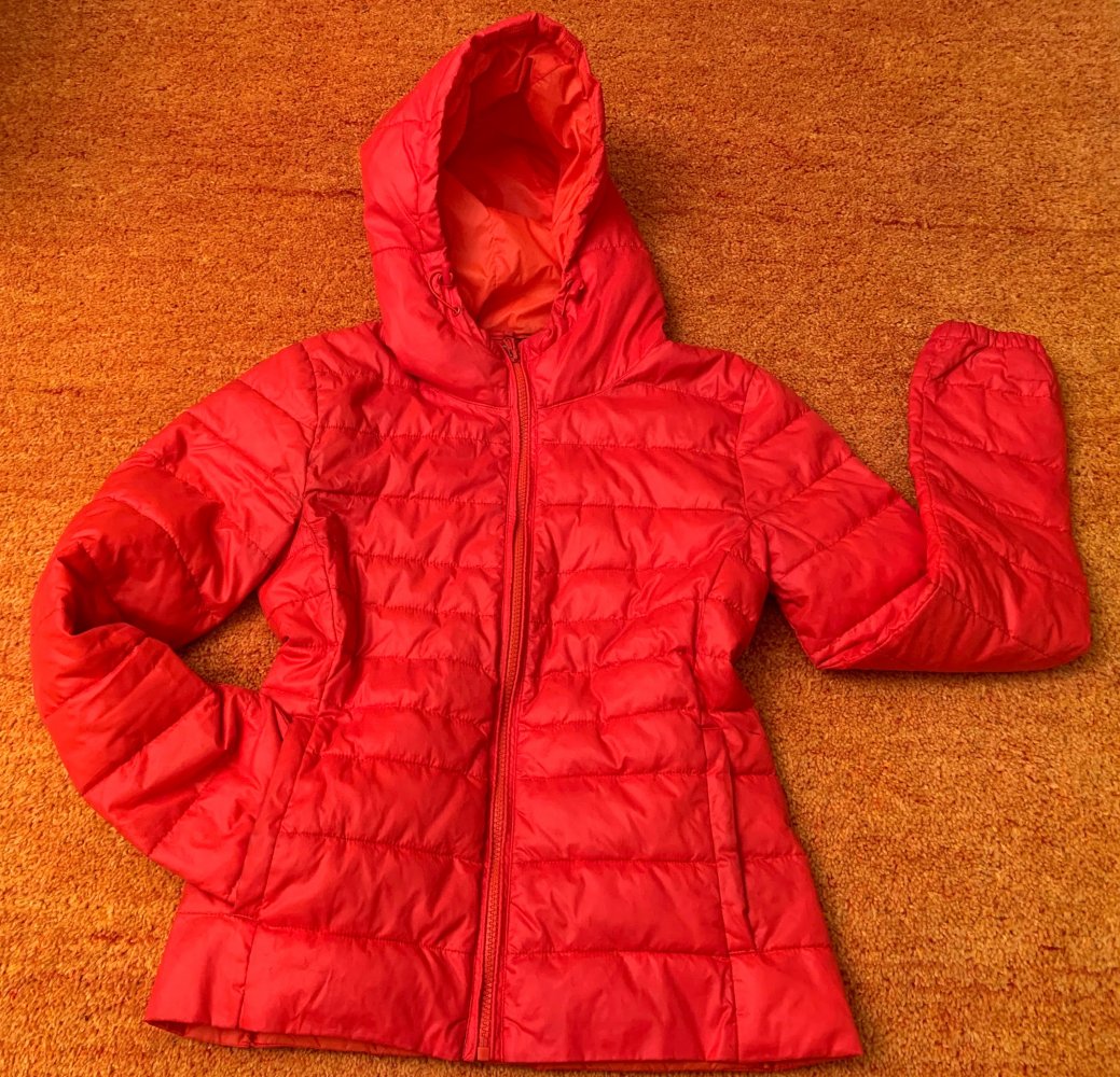 Damen Winter Jacke Stepp Kapuze edel Parka Gr.S in Rot von Only NW