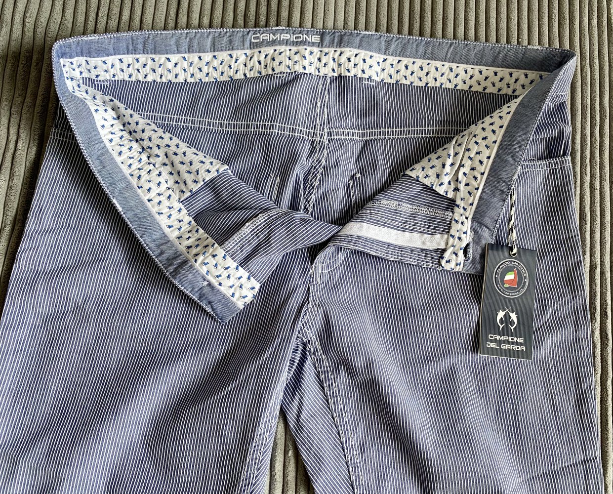 NEU Herren Hose Sommer Gr.L in Blau von Claudio Campione P.99,99€ 