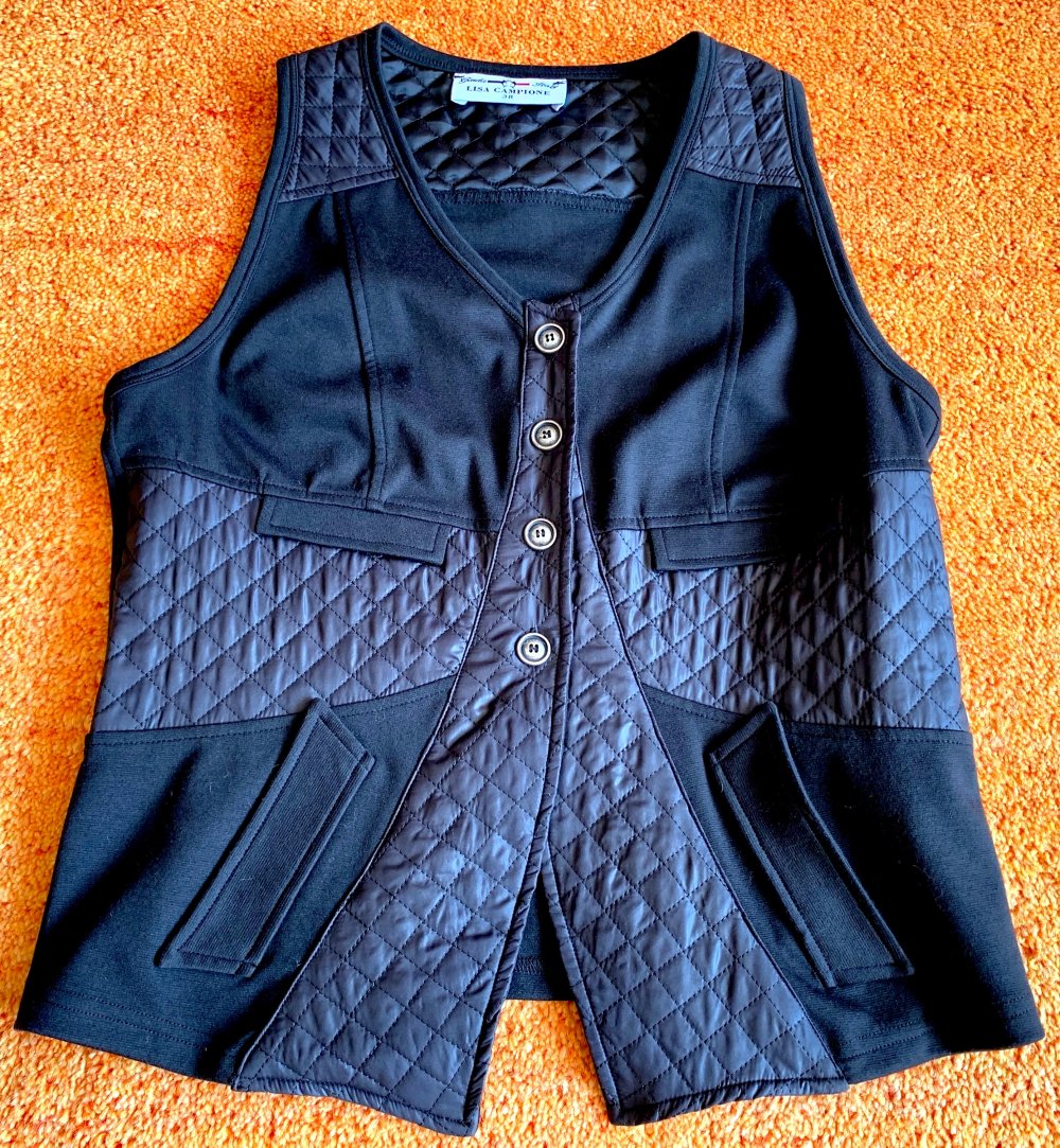 NEU Damen Weste Gesteppt Gr.38 in Schwarz von Lisa Campione