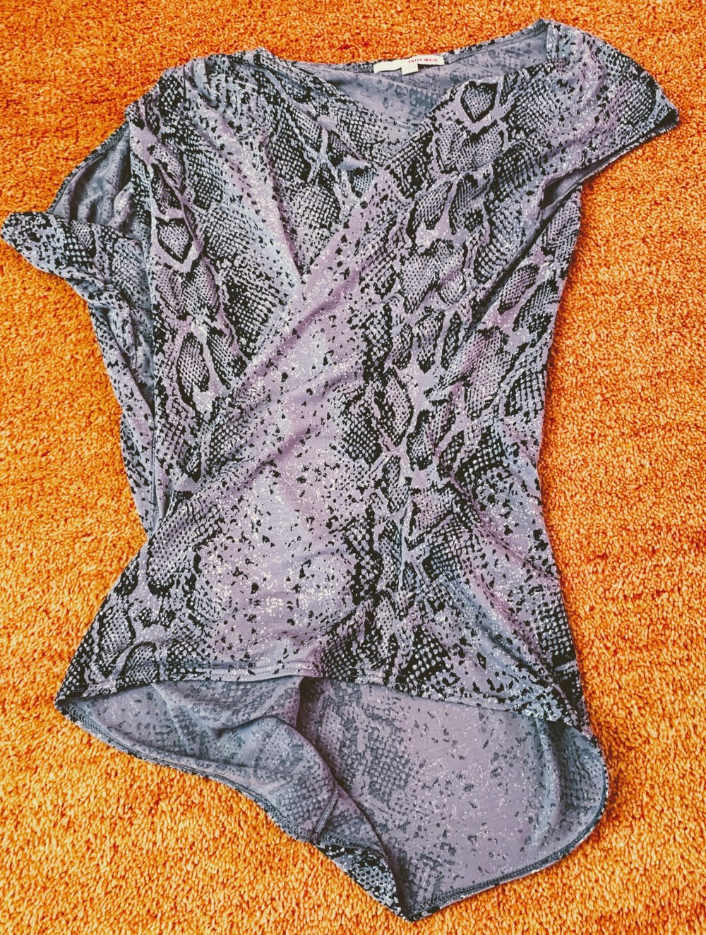 Damen Shirt Jersey Animal Gr.42 in Grau von Tally Weijl NW 