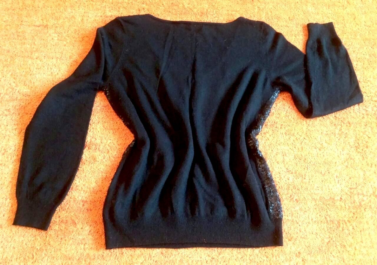 Damen Pullover Angora Strick Pailletten Gr.M in Schwarz von GDM NW 