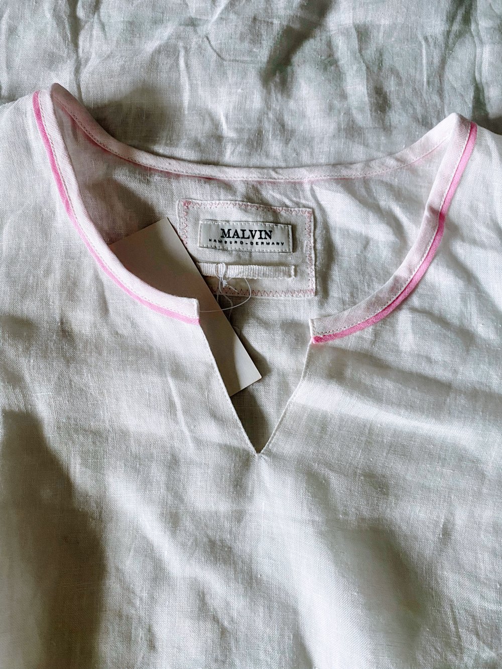NEU Damen Kleid Sommer Leinen Gr.40 in Weiß von Malvin 
