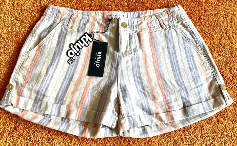 NEU Damen Shorts Leinen Sommer Gr.S in Bunt von Khujo 69,95€ 