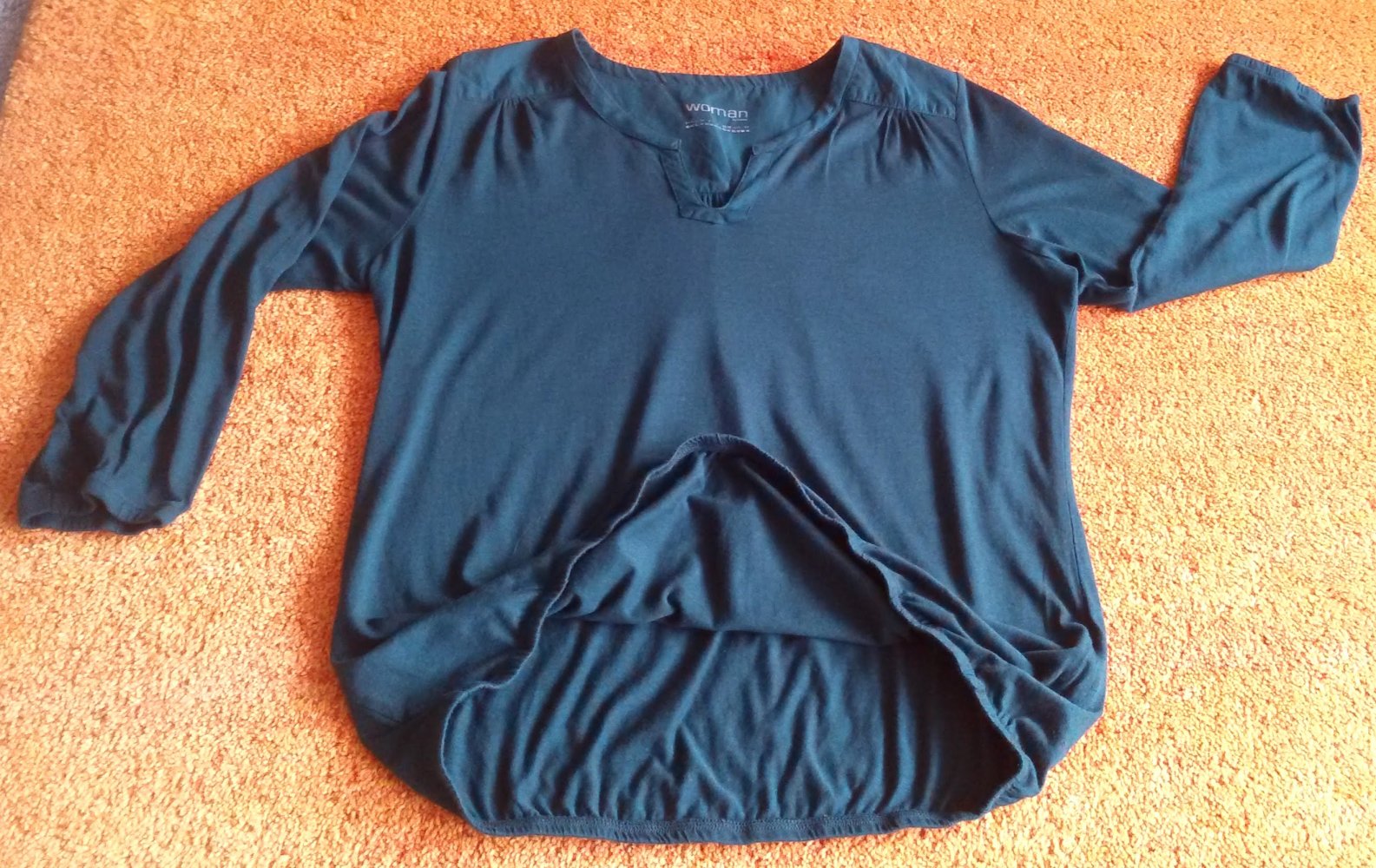 Damen Shirt Jersey Pullover Gr.40 in Tannen Grün von Woman NW