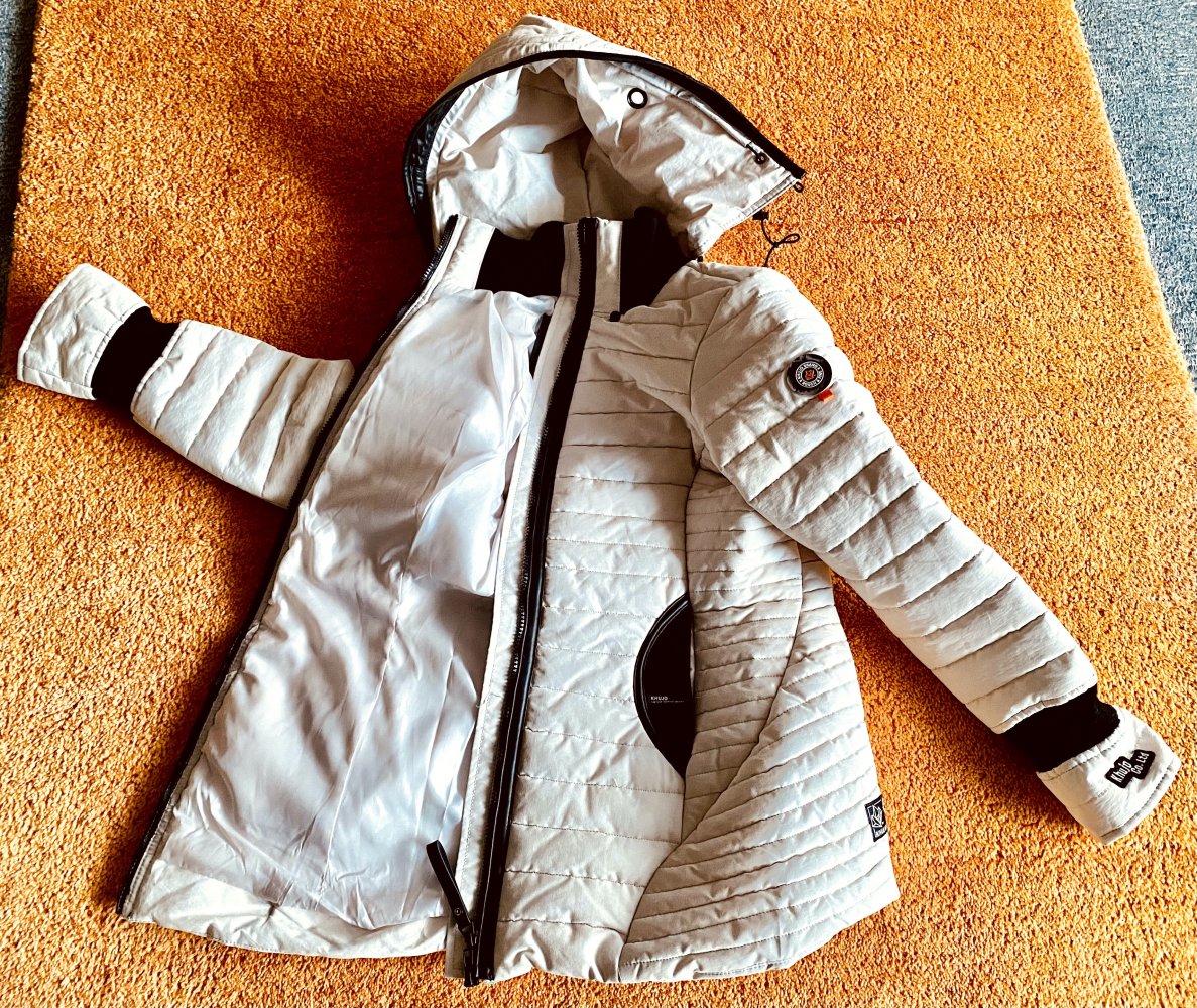 NEU Damen Winter Stepp Jacke Kapuze Gr.S in Beige von Khujo