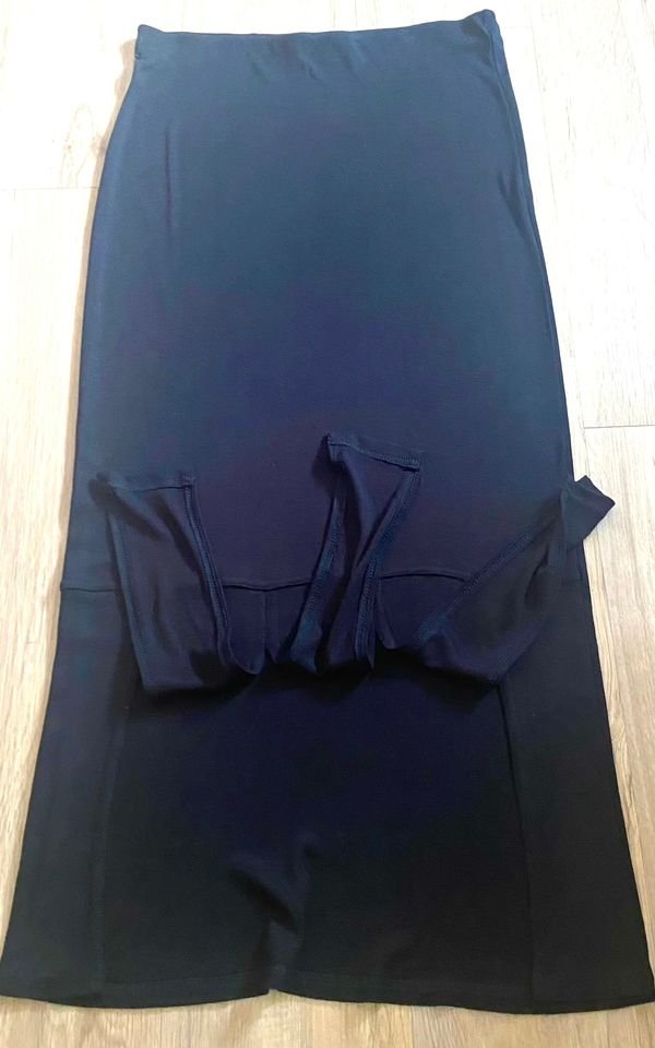 Damen Rock maxi Jersey Gr.38 in Schwarz von Fluide NW