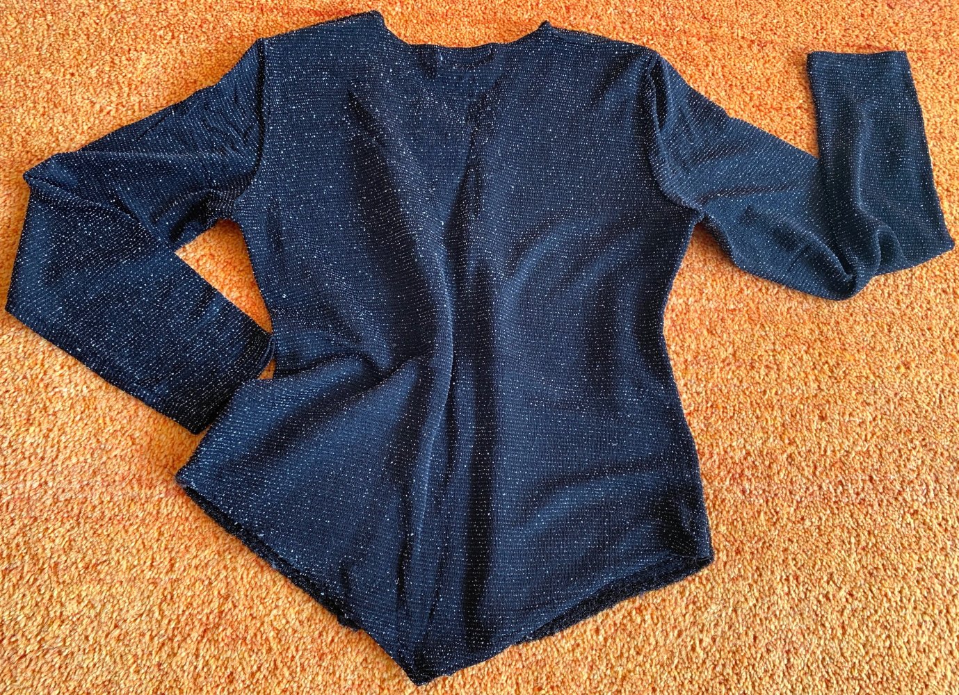 Damen Shirt Stretch Pullover Lagenlook Gr.S in Schwarz Boutiqueware