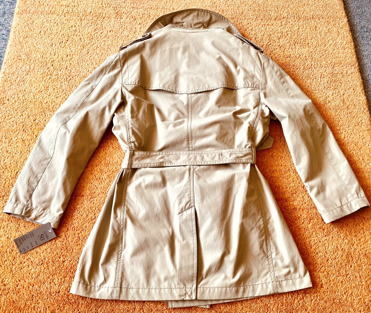 NEU Herren Trenchcoat Mantel Gr.50 in Beige von Stones 