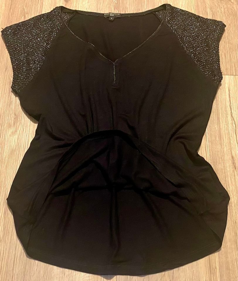 Damen Shirt Jersey Sommer Glitzer leicht Gr.M in Schwarz von GDM 