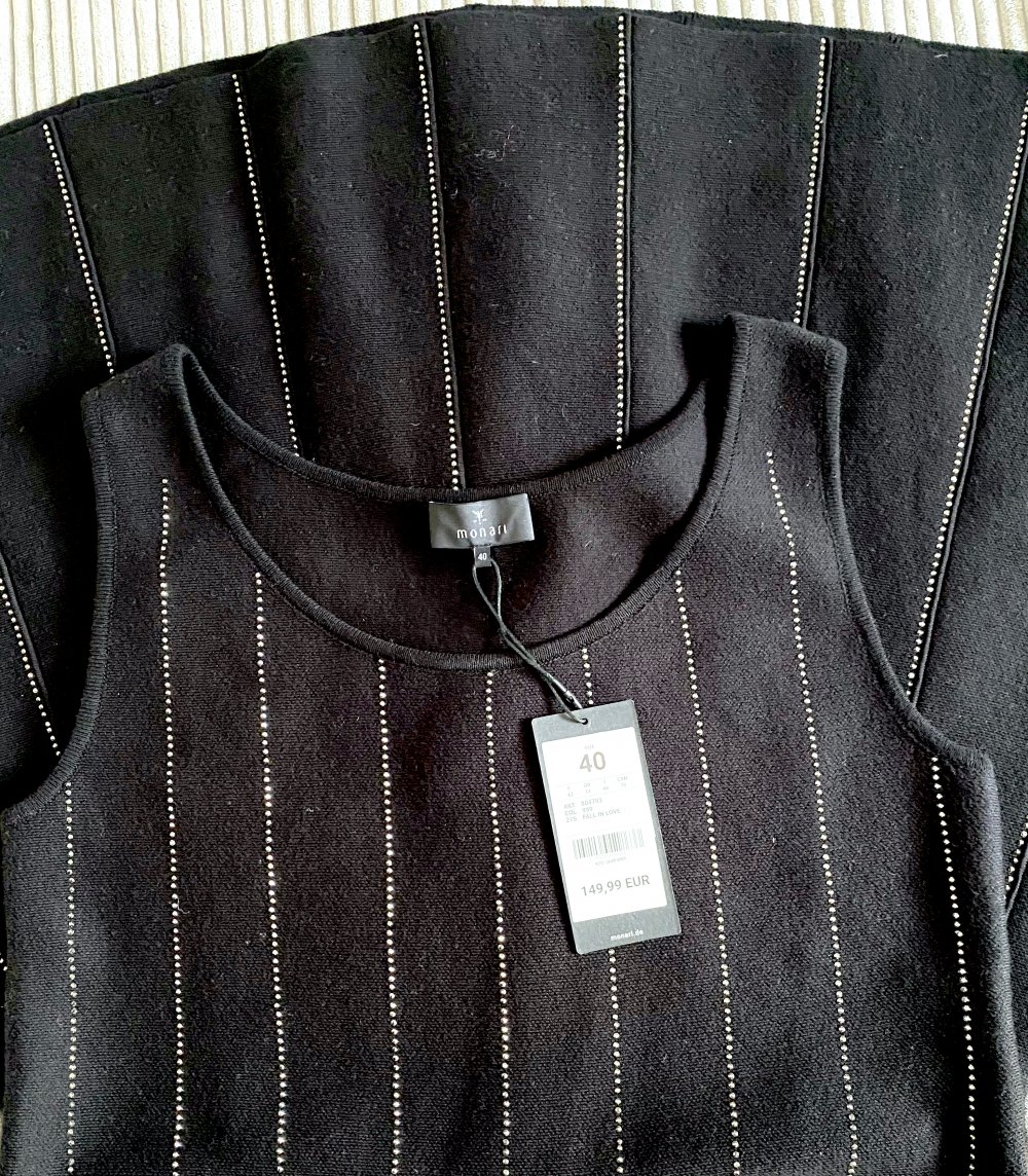 NEU Damen Kleid strick Gr.40 in Schwarz von Monari P.149,90€ 