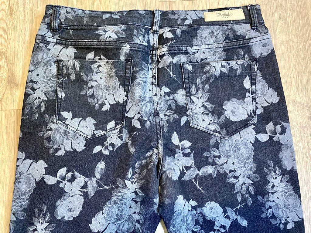 Damen Jeans Jegging Sommer Stretch Hose Gr.42 in Grau von Zara Trafaluc NW