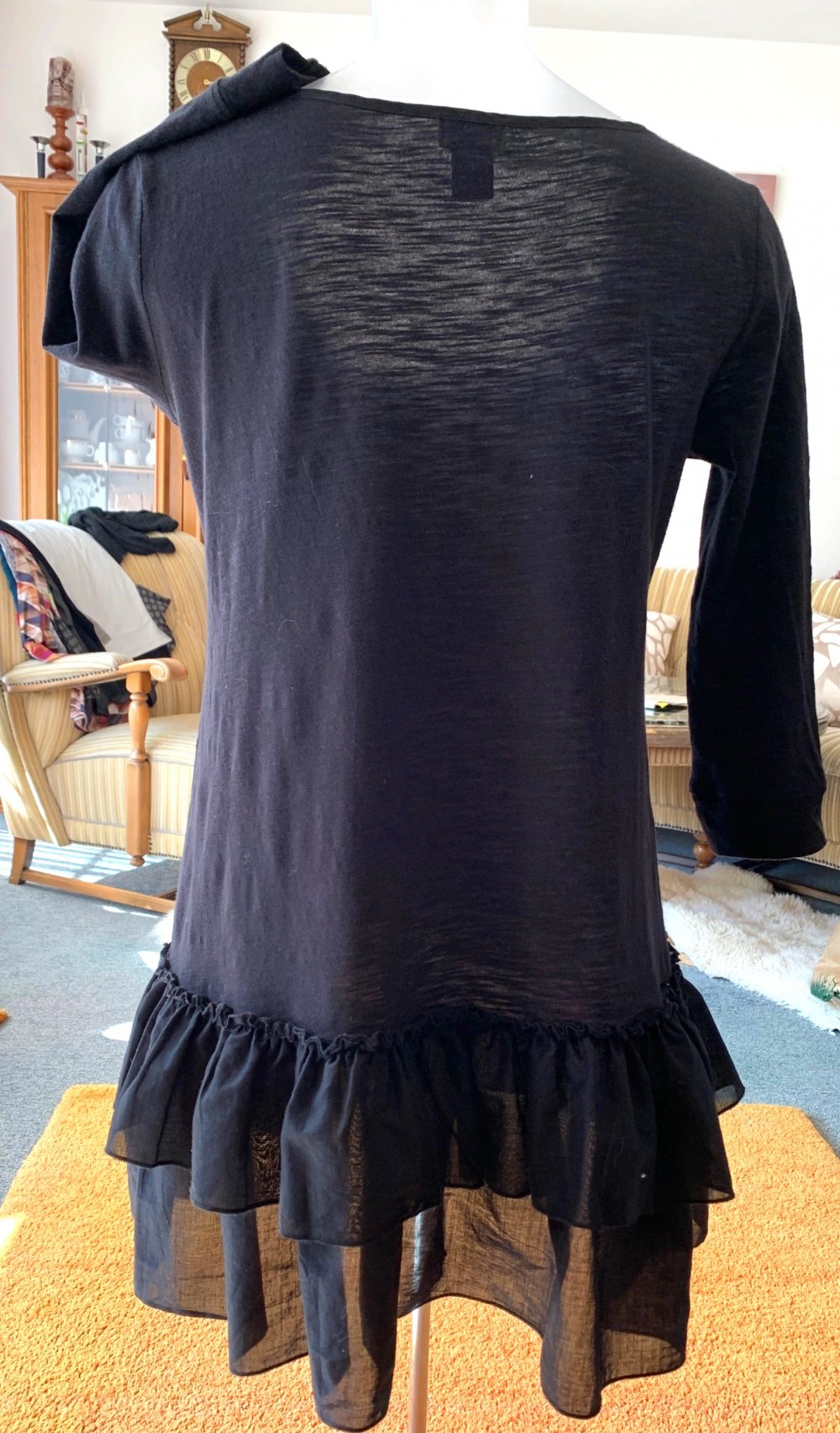 Damen Kleid lässige Tunika Gr.S in Schwarz von H&M