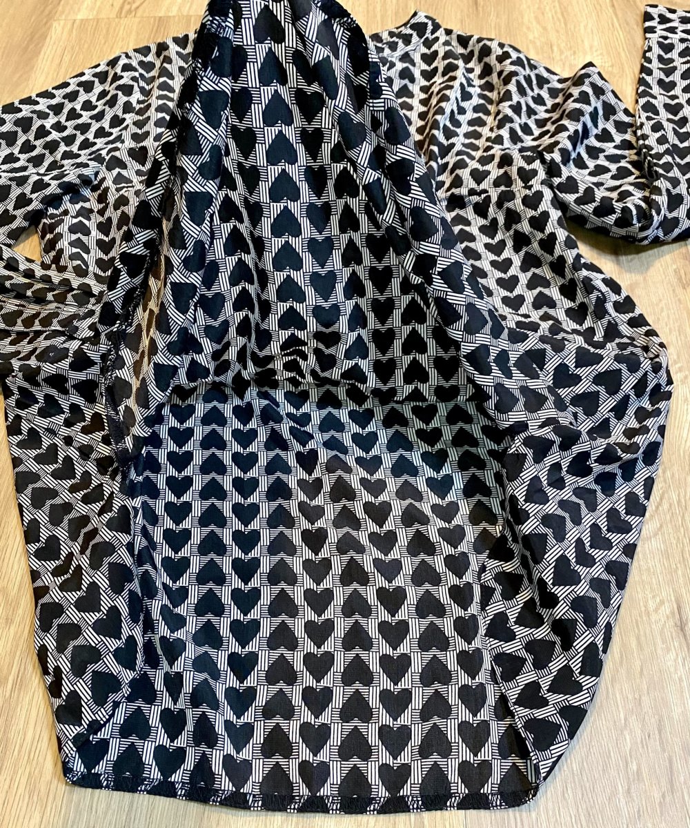Damen Bluse Tunika Shirt Gr.38 in Schwarz/Weiß von Laura Kent NW 