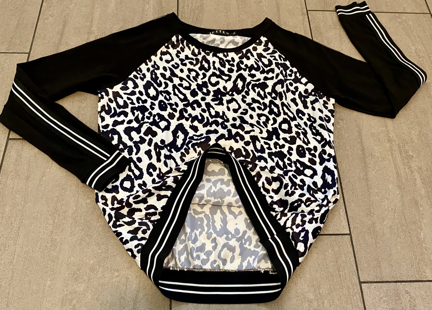 NEU Damen Shirt Stretch Animal Gr.36 in Schwarz/Weiß von JETTE