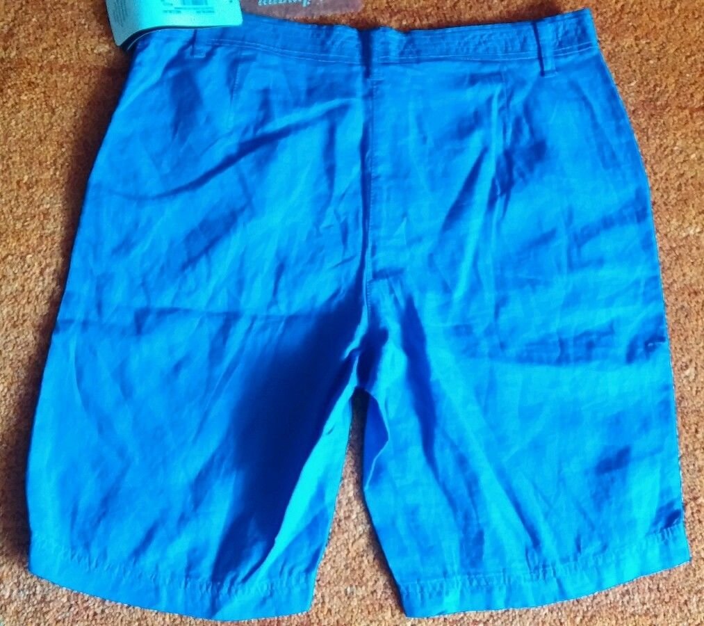 NEU Damen Hose Leinen Shorts Gr.38 in Blau v.Steilmann P.50€ 