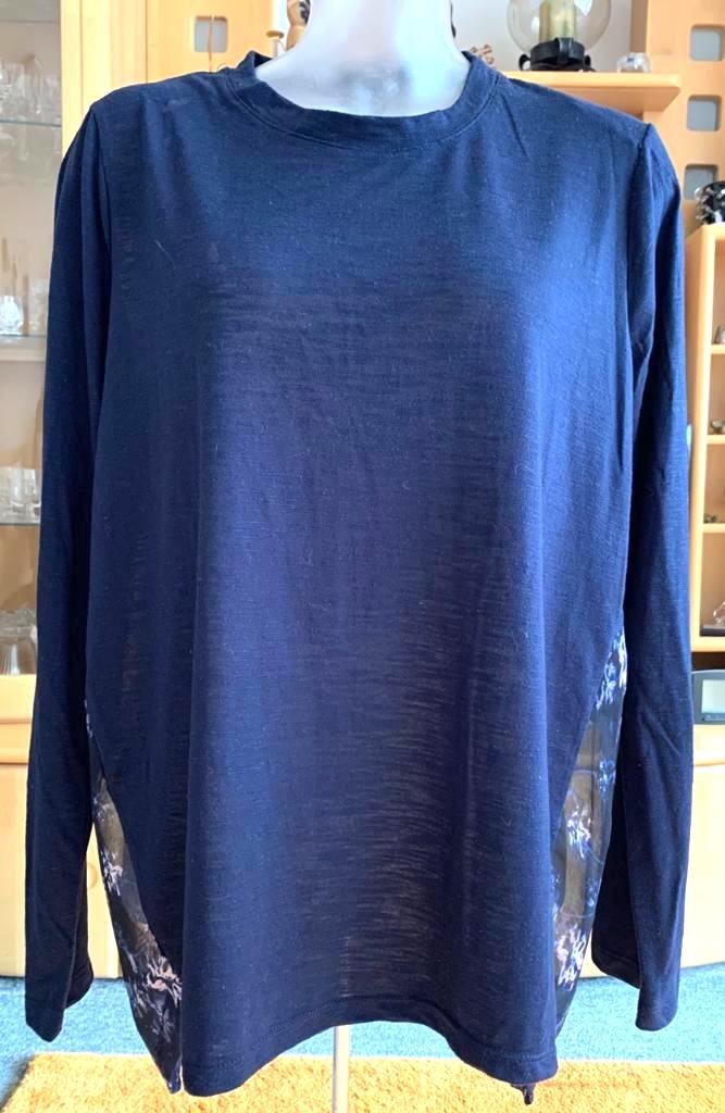  Damen Kleid/Tunika Gina Gr.44 Dunkelblau Lagenlook Neuwertig