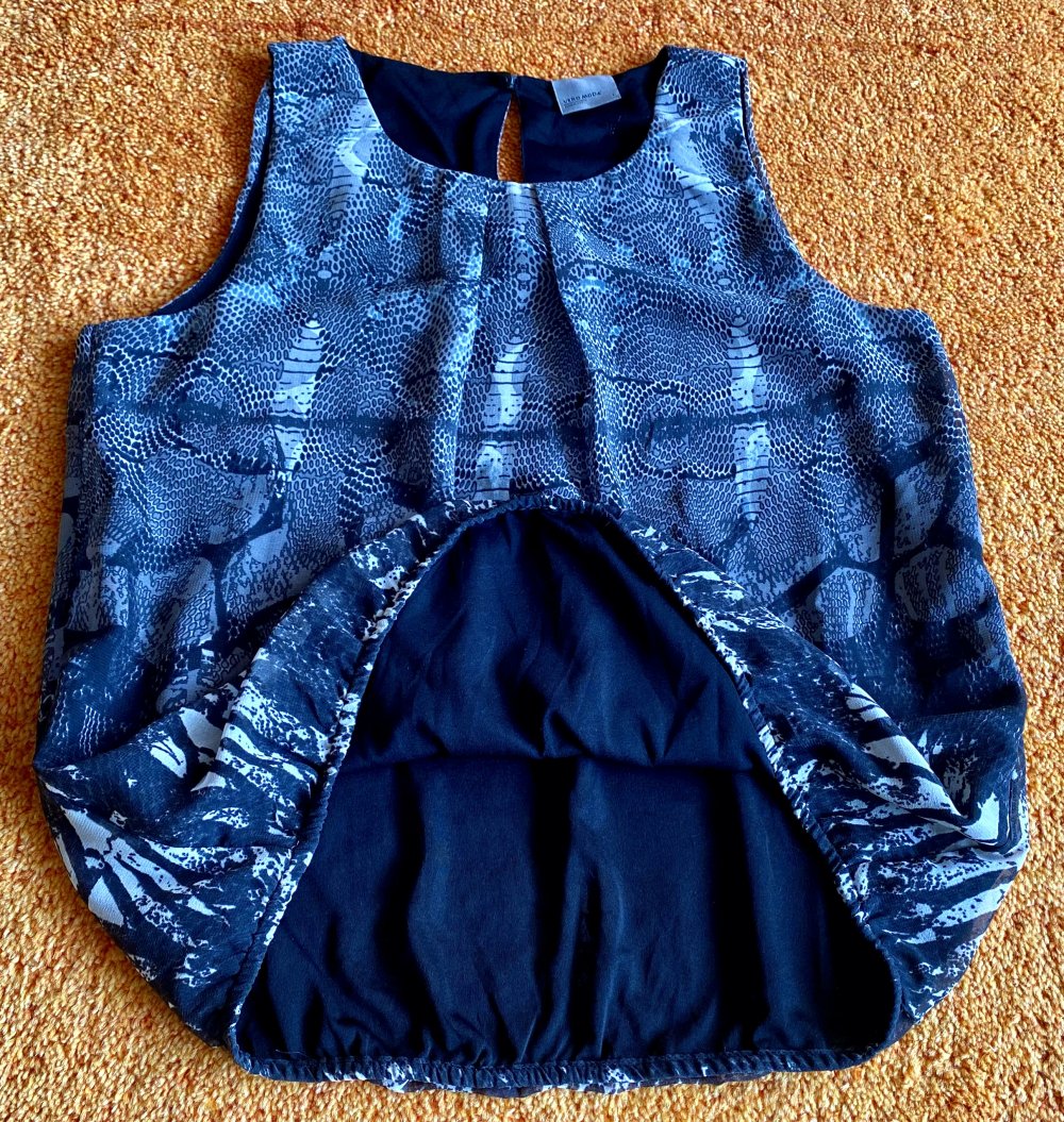 Damen Bluse Sommer Ballon leicht Gr.M in Grau von Vero Moda NW