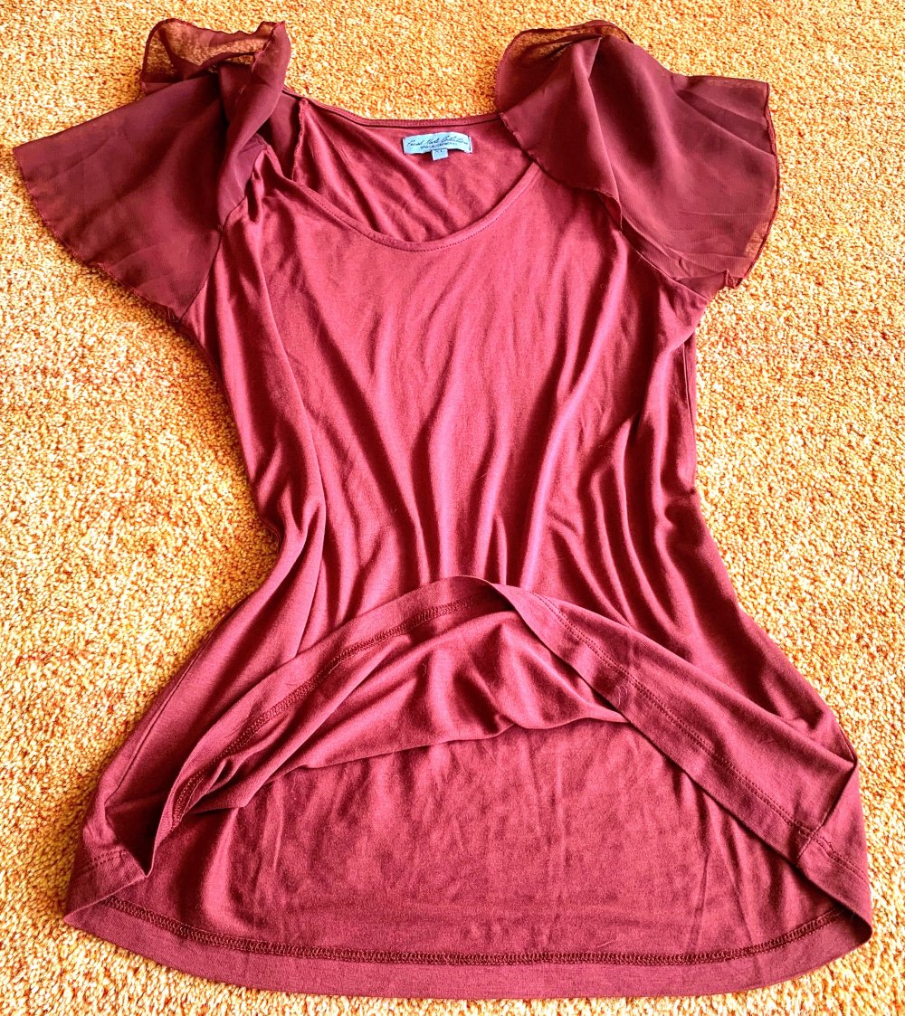 Damen Tunika Sommer Bluse Gr.M in Ziegel von Fresh Mode Collection NW