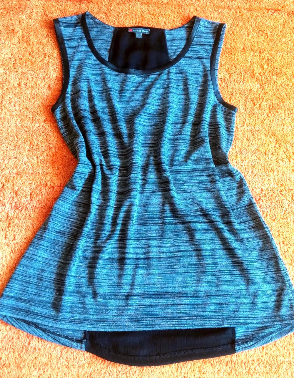Damen Sommer-Top Gr.36 Schwarz/Grau von Street One 