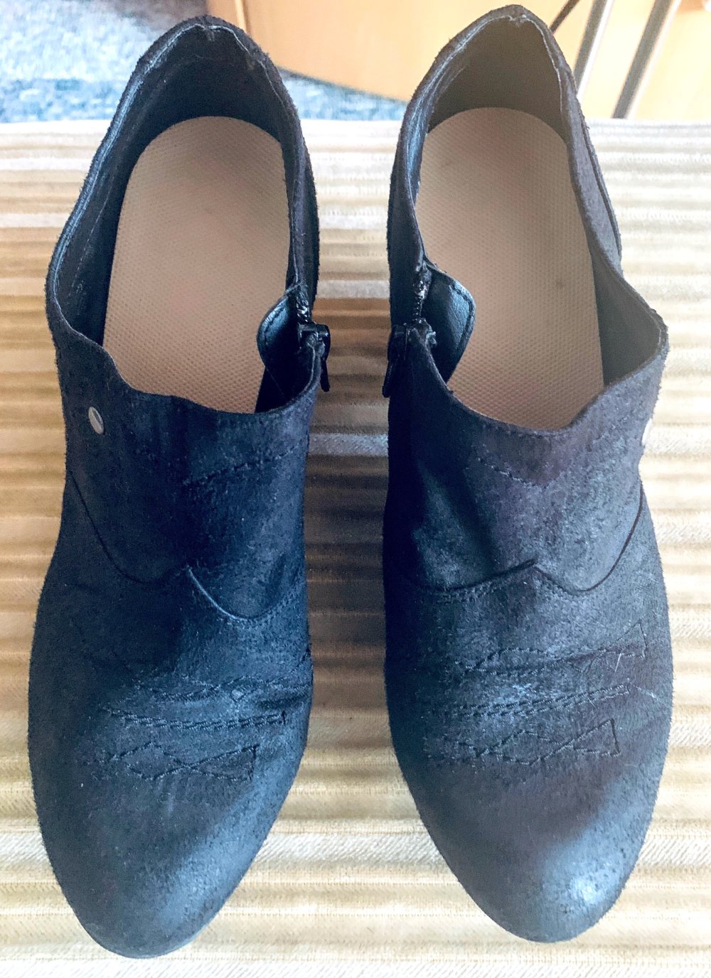 Damen Schuhe Knöchel Blockabsatz Gr.38 in Schwarz von Yessica
