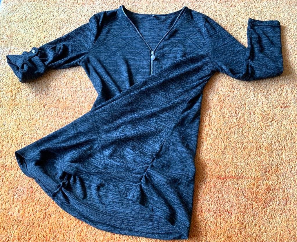 Damen Pullover Shirt fein Gr.XXL in Schwarz/Grau von Colloseum