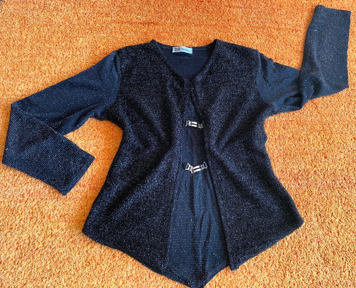 Damen Shirt Stretch Pullover Lagenlook Gr.S in Schwarz Boutiqueware