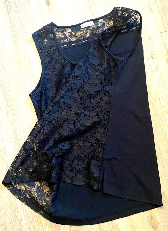 Damen sexy Shirt Spitze Jersey Gr.S in Schwarz von Boule NW 