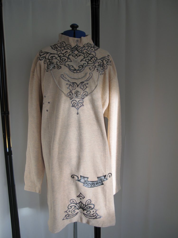 Festliches Kleid Longpullover Einzelstück