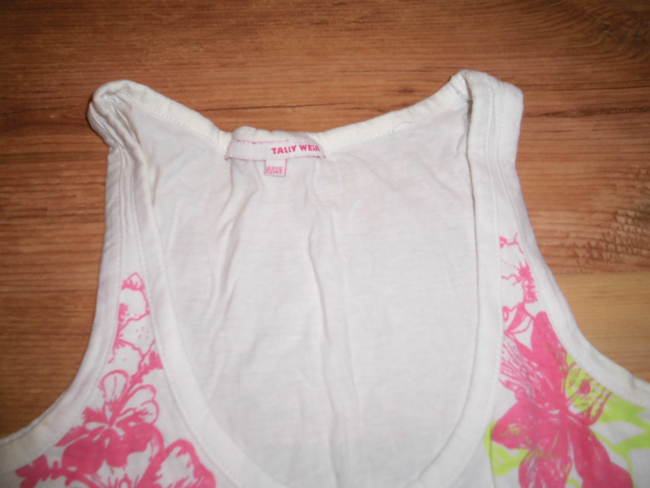 Weißes Sommer Top von Tally Weijl - Größe XS/34/6 - super Zustand! Blumenmuster