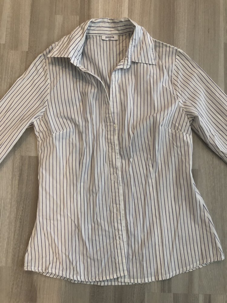 Weiß-lila gestreifte Bluse von Pimkie - Größe M/L - TOP!