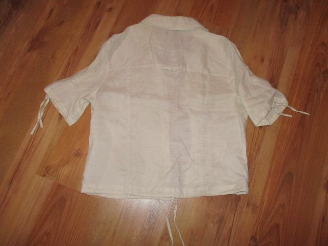 Hellbeige Bluse von Apanage aus Ramie - Größe M ca - TOP Zustand!