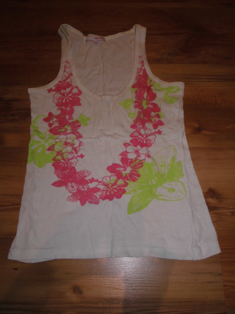 Weißes Sommer Top von Tally Weijl - Größe XS/34/6 - super Zustand! Blumenmuster
